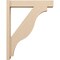 Ekena Millwork 6-in W x 30-in D x 38-in H Funston Block Rough Cedar Woodgrain TimberThane Outlooker, Primed Tan OUTUR060X30X38FST44RCPR - alternate 2